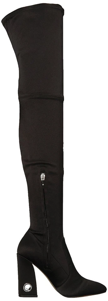 Botas por encima de la rodilla Dolce Vita Satin Vivv negras talla 7,5 Foto 2 de 4