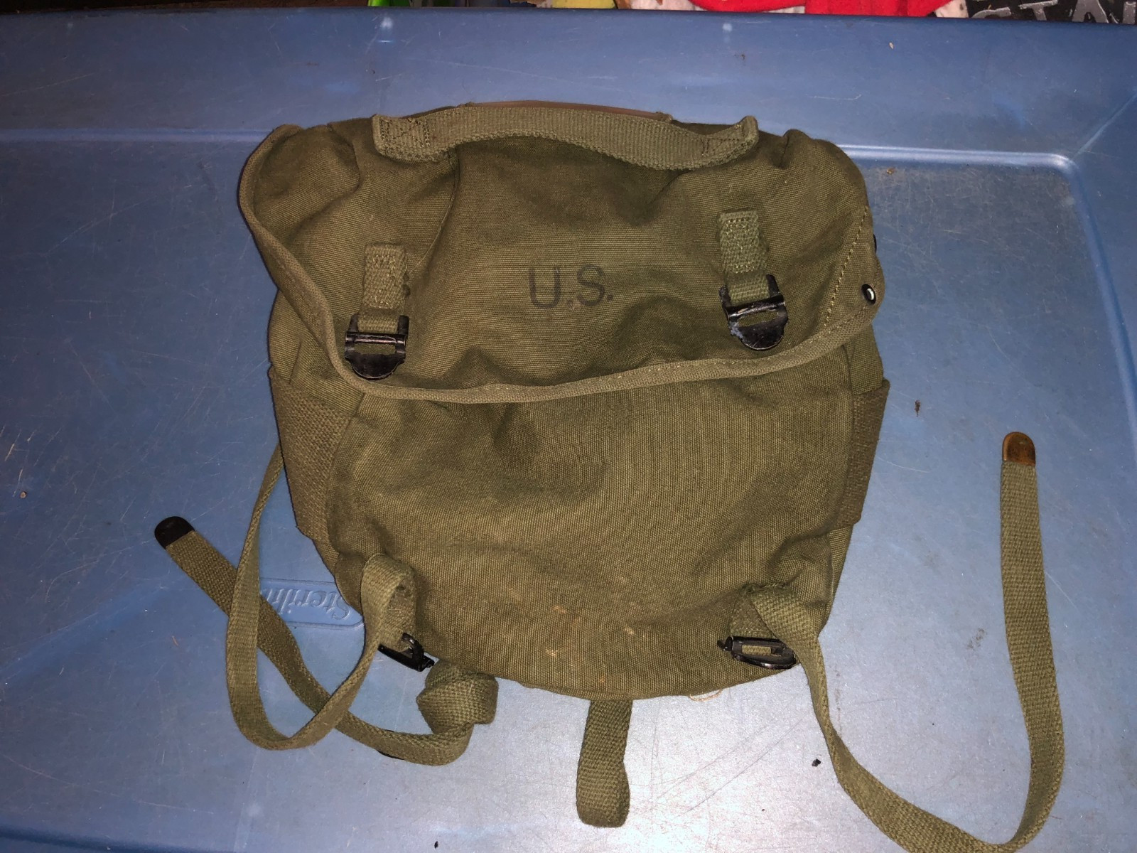 Vietnam War US Army M-1961 Canvas COMBAT Field BUTT Pack