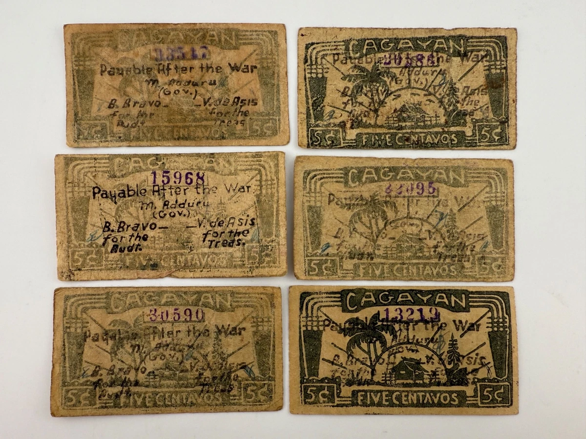 1942 Year Emergency Issue Philippine Paper Money for sale | eBay