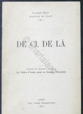 V. Rean - Von hier, von dort - Das Aostatal für seine französische Sprache - Aosta 1912