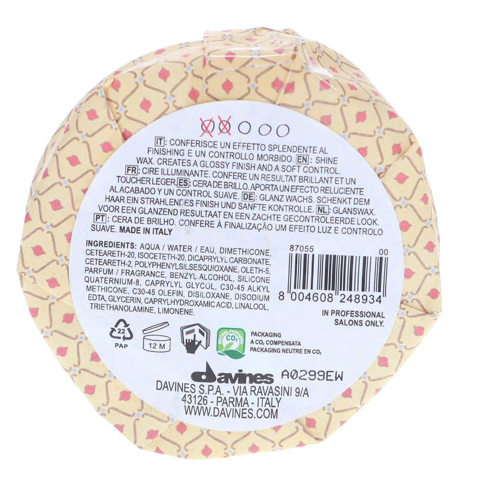 Davines More Inside This Is A Shine Wax 2.64 oz - Image 2 of 2