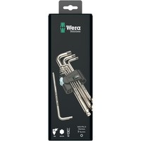Wera 3950/9 Hex-Plus Stainless 1 SB WinkelschlüSselsatz, Metrisch, Edelstahl - 0