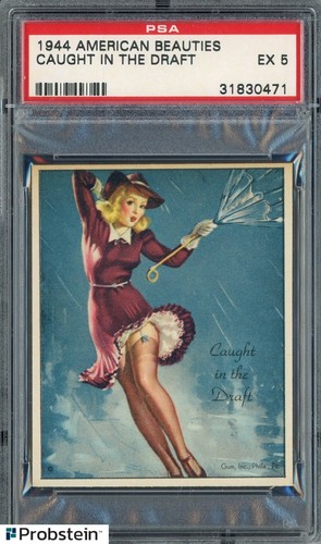 1944 American Beauties Caught In The Draft PSA 5 EX
