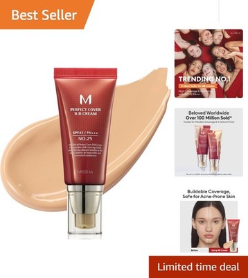 M Perfect BB Cream No.25 Warm Beige - All-in-One Tinted Moisturizer with SPF 42