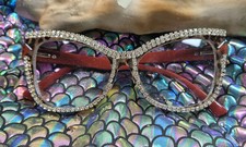 Far Out Hippy Flower Child Sunglasses Original 1970s Rhinestone Studded Frame