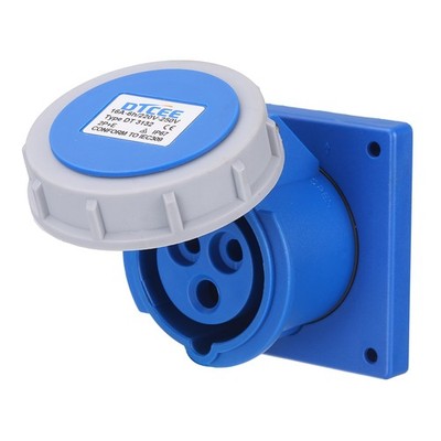 IP67 220-250V 16A 2P+E 3 Pin CEE Flush-mounted Sockets for Aviation Industry