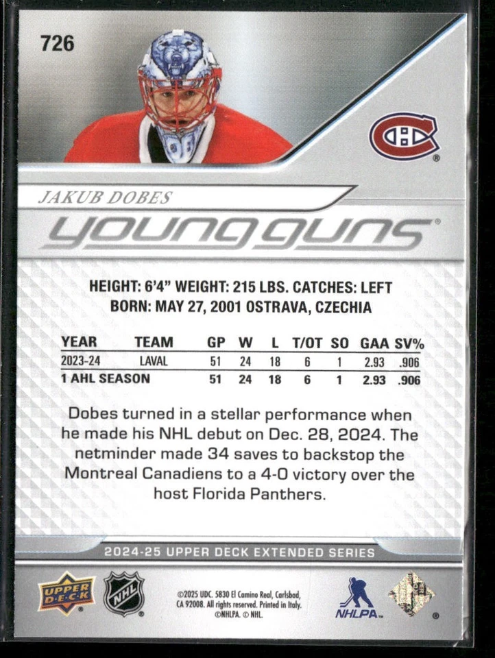 2024-25 Upper Deck UD Young Guns - U-Pick From List - Image 3 of 3