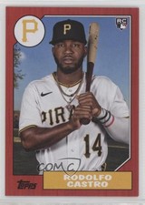 2022 Topps Archives 1987 Topps Design Red /75 Rodolfo Castro #226 2g8