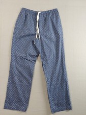 Vineyard Vines Men Pajama Pant M Blue Patterned Drawstring Lounge Sleepwear