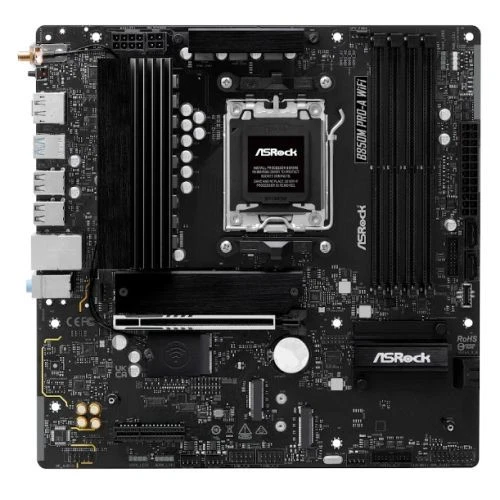 Asrock B850M PRO-A WIFI Amd B850 Am5 Micro Atx 4 Ddr5 Hdmi Dp Wi-Fi 6E 2.5G Lan