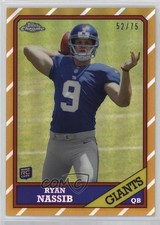 2013 Topps Chrome 1986 Design Gold Refractor 52/75 Ryan Nassib #13 0q3