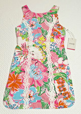NWT Discontinued Lilly Pulitzer Nosey Posey Preppy Formals Shift Dress Sz 10