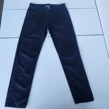 H M Black Casual Dress Chino Pants Boy's Size 12- 13 Years Flat Front Adjustable