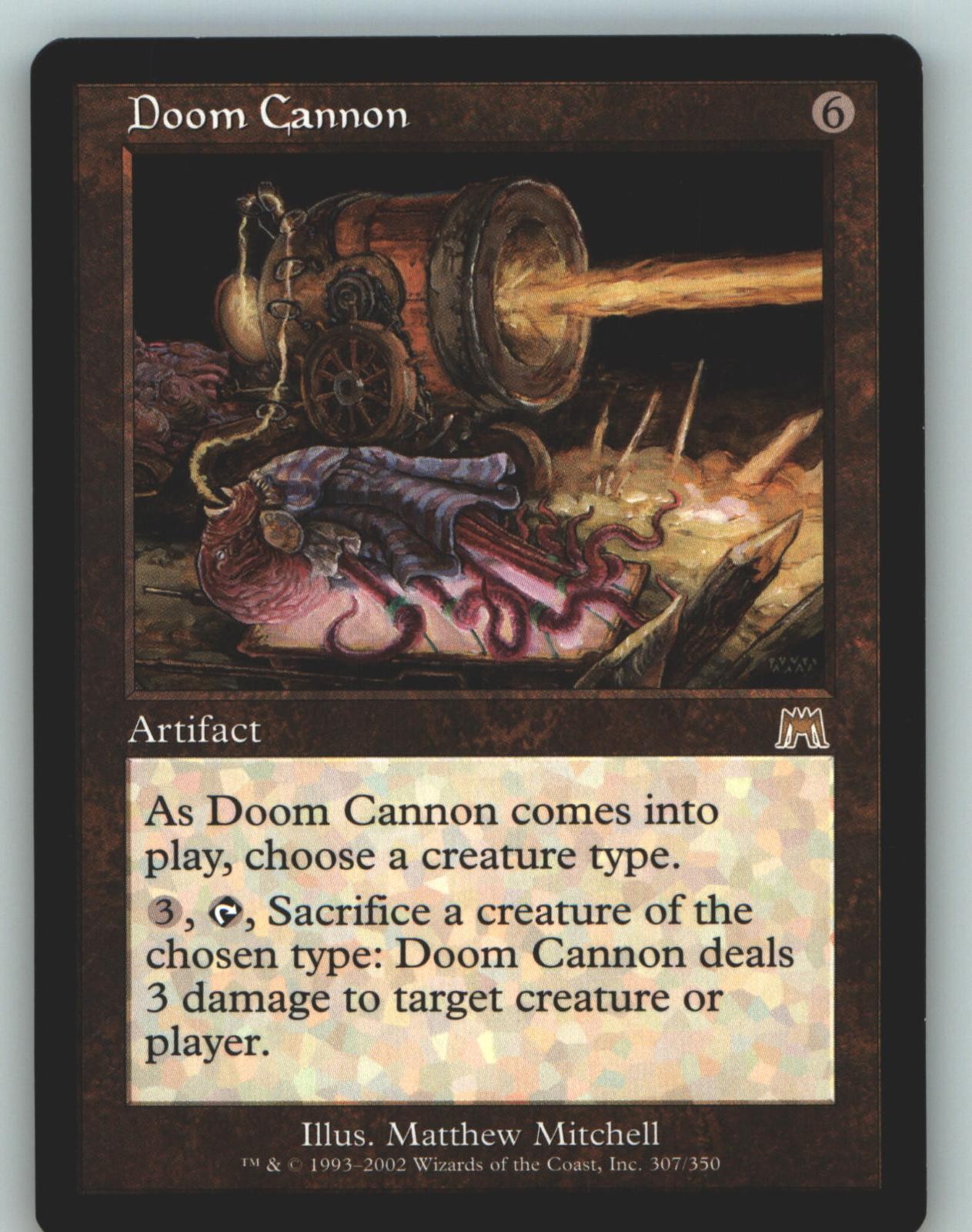 Doom Cannon 307 Rare Onslaught Magic: The Gathering Near Mint