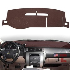 Dashboard Cover Dash Mat Compatible with 2007-2014 Chevy Chevrolet Tahoe Brown