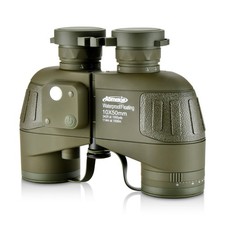 10x50 Waterproof Marine Binoculars with Rangefinder Compass BAK4 Prism FMC Lens