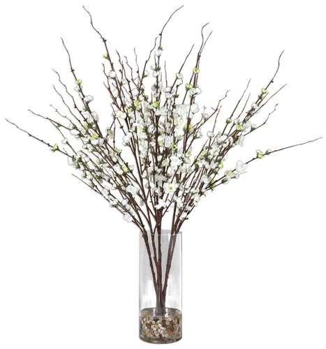 Uttermost Quince Blossoms Silk 36" High Faux Flower in Vase - Picture 2 of 2