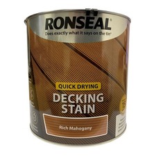 Ronseal Quick Drying Decking Stain 2.5L 5L Natural Slip Resistant 5 Colours