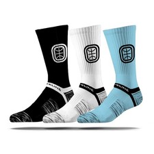 Strideline Overtime Elite Knit Crew Socks  3 Pack Box