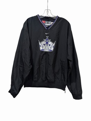 Nike Vintage Small Los Angeles Kings NHL Black Pull Over Windbreaker  Jacket B10