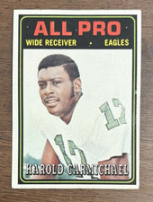 1974 TOPPS FOOTBALL CARD #121 HAROLD CARMICHAEL RC ROOKIE BV $80 EX-EXMT RANGE