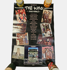 The Who Hooligans Promo Poster 23x35 Record Store Display VTG 1981 MCA Records
