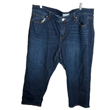 Lane Bryant Jeans Women's 20 Flex Magic Waist Girlfriend Crop Mid Rise Denim