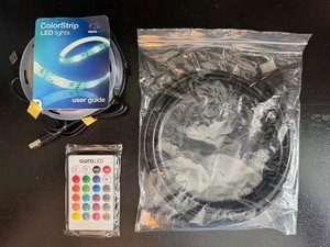 NEW 2 6'  color changing LED Light Strips For TVs Room Decor HDMI cable  Remote