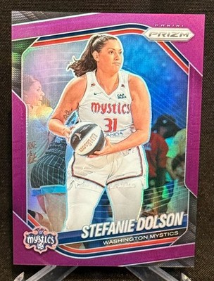 2025 Panini Prizm WNBA Stefanie Dolson #112 Washington Mystics Purple Prizm /149