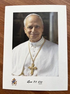 Papst Leo XIV. Bildkarte. Freepost