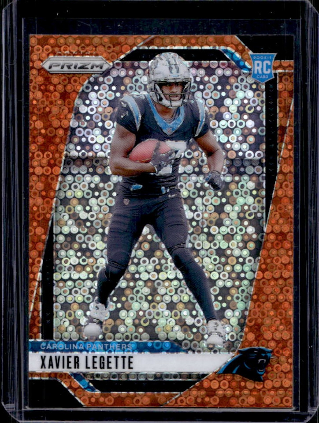 2024 Prizm Xavier Legette RC Orange Disco Rookie #398 Panthers