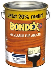 Bondex Holzlasur für Außen 4,8 l rio palisander + 20% Inhalt Holzschutz