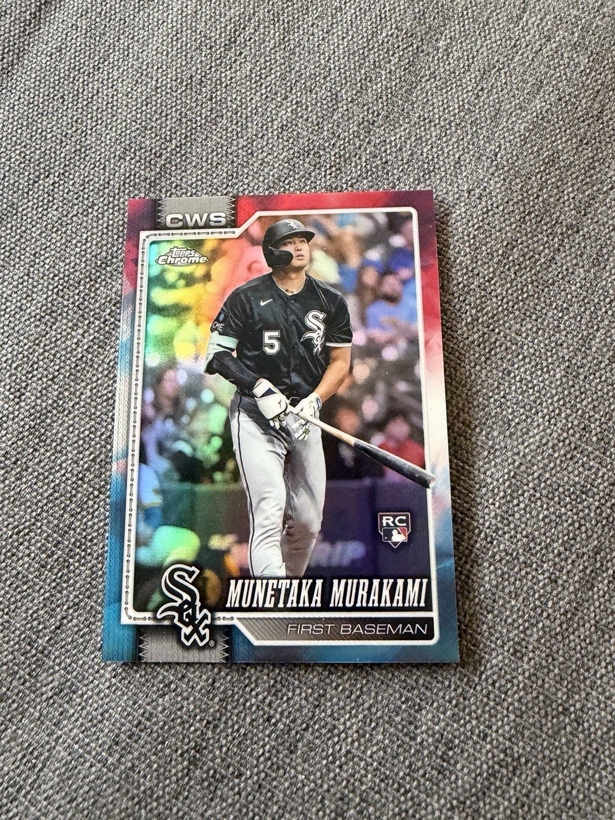 2026 Topps Chrome Baseball Munetaka Murakami Red White Blue Rare Silver Rookie