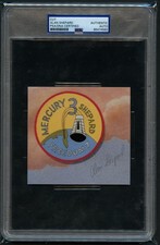 Alan Shepard d1998 signed autograph 4x4.5 Cut Mercury 7 Astronaut PSA Slabbed