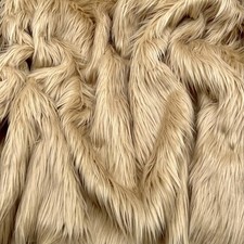 EOVEA Shaggy Faux Fur Fabric by The Yard   60  Wide  Fluffy, Soft Fake Fur Mate