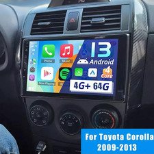 For Toyota Corolla 2009-2013 64G Android 13 Car Stereo Radio GPS Navi Carplay BT