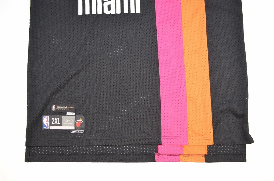 Dwyane Wade Miami Heat Floridians NBA Jersey Reebok XXL 2XL Hardwood Classics - Image 4 of 4