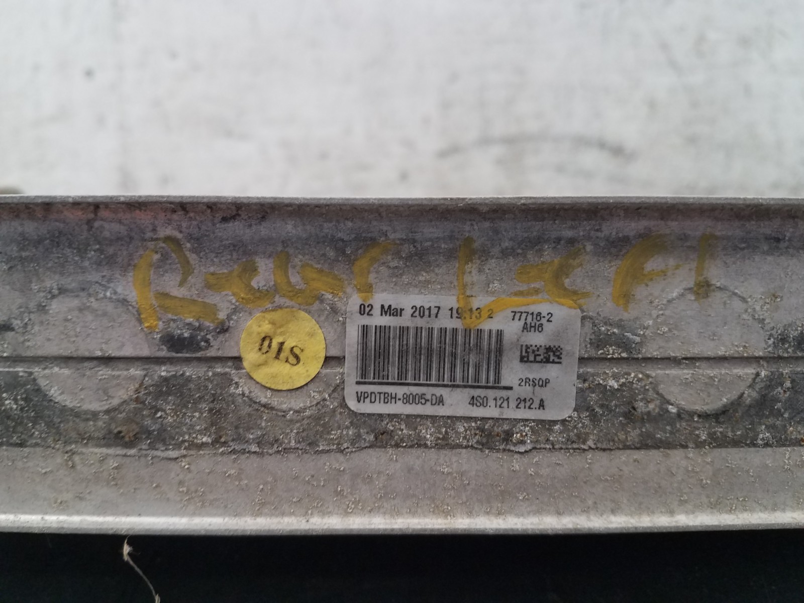 2017 Audi R8 V10 Plus Spyder Left Rear Auxiliary Radiator #4720 CA2