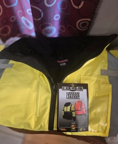 RADWEAR THREE-IN ONE DELUXE BOMBER JACKET W REMOVABLE FLEECE Liner 3xl brand new image 6