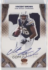 2011 Crown Royale Rookie Silhouette Signatures Blue 6/50 Vincent Brown Auto 03hd