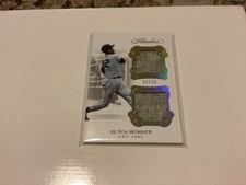 Panini Flawless 2018 Elston Howard Yankees Dual Memorabilia Gold #DM-EH /10