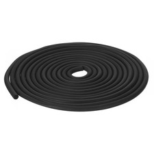 6mm x 10 Meters Foam Weather Stripping Door Seal for Instruments - Black