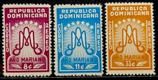 Dominican Republic 1954. Air Post Stamps. SC# C87-C89. MNH