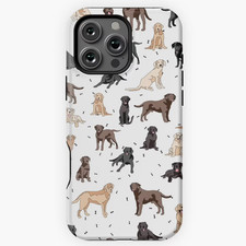Labrador Retriever Dog Illustration iPhone Case for 17 16 15 14 13 12