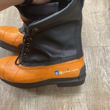 Viking VW79 Black Tusk CSA Leather Spiked Safety Boots Men's Size 8 / Stihl