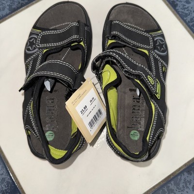 Bama Sandalen Kinder Gr33 Schwarz Klettverschluss Neu