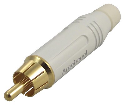 AMPHENOL - Phono Plug, White