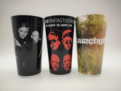 Fanta 4 Tourbecher Set 0,5L Cup Concept Lauschgift & 30 Jahre Live Sammler