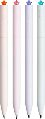 Kaco FIRST Gel Pens Cute Stationery Black Ink, 0.7 mm Medium Point, Aesthetic