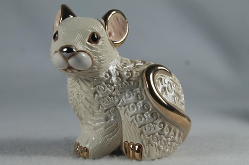 DeRosa Rinconada Family Figurine Zodiac 'Baby White Rat' - F423W - New In Box